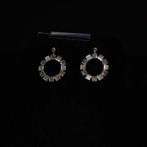 Elegant Gold and White Hoop Earrings